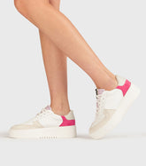 Lana White/Fuchsia Colour Block Sneaker